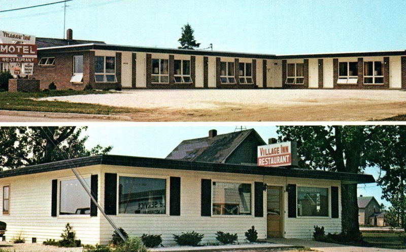 Village Inn Motel & Restaurant - Vintage Postcard (newer photo)